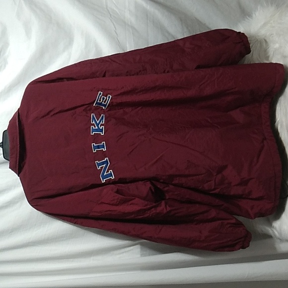 FINAL SALE! RARE! HTF! Nike 90's Spell Out Maroon Vintage Coat Sz.XL